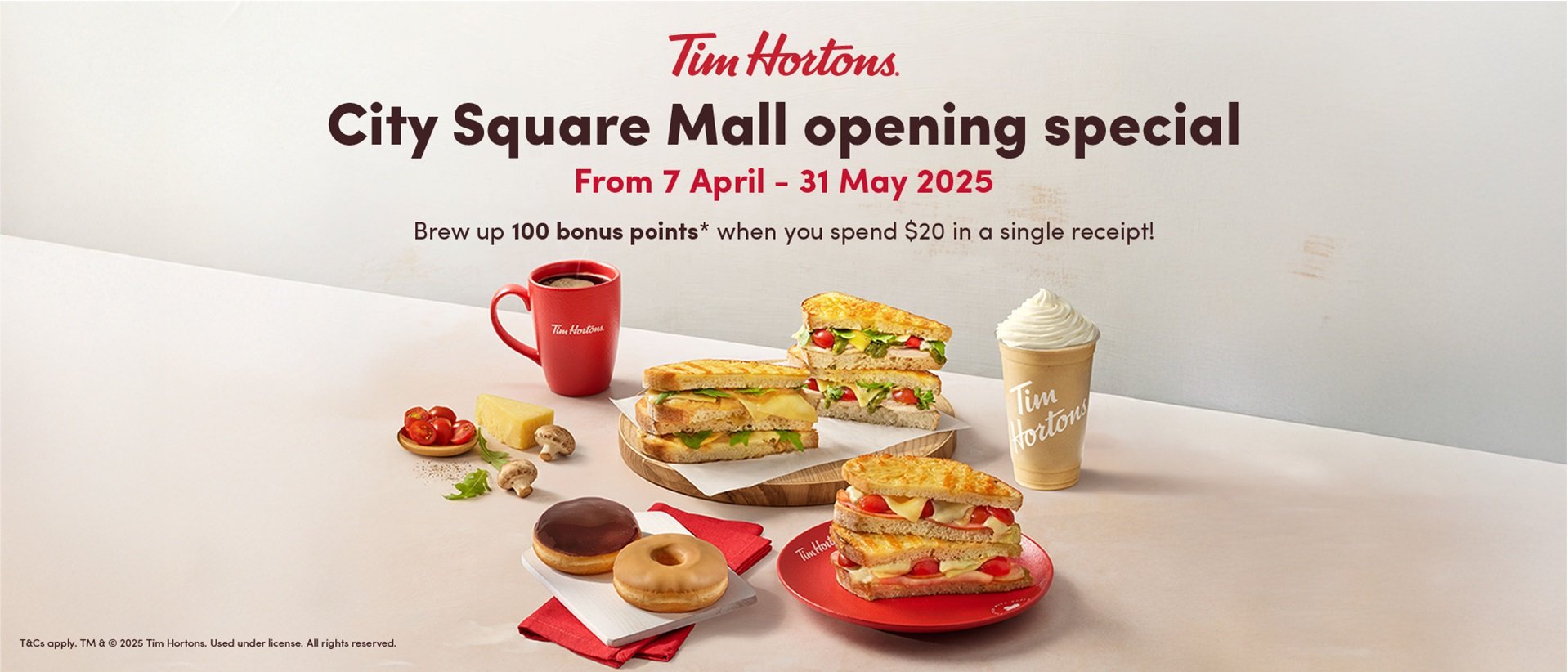 Tim Hortons – City Square Mall Opening Special