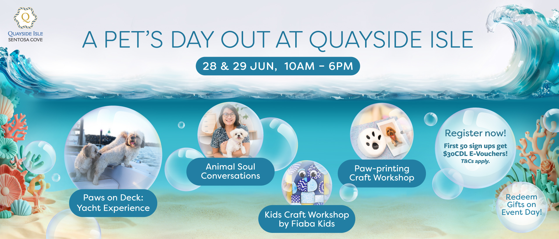 Pets Day Out at Quayside Isle @ Sentosa Cove!