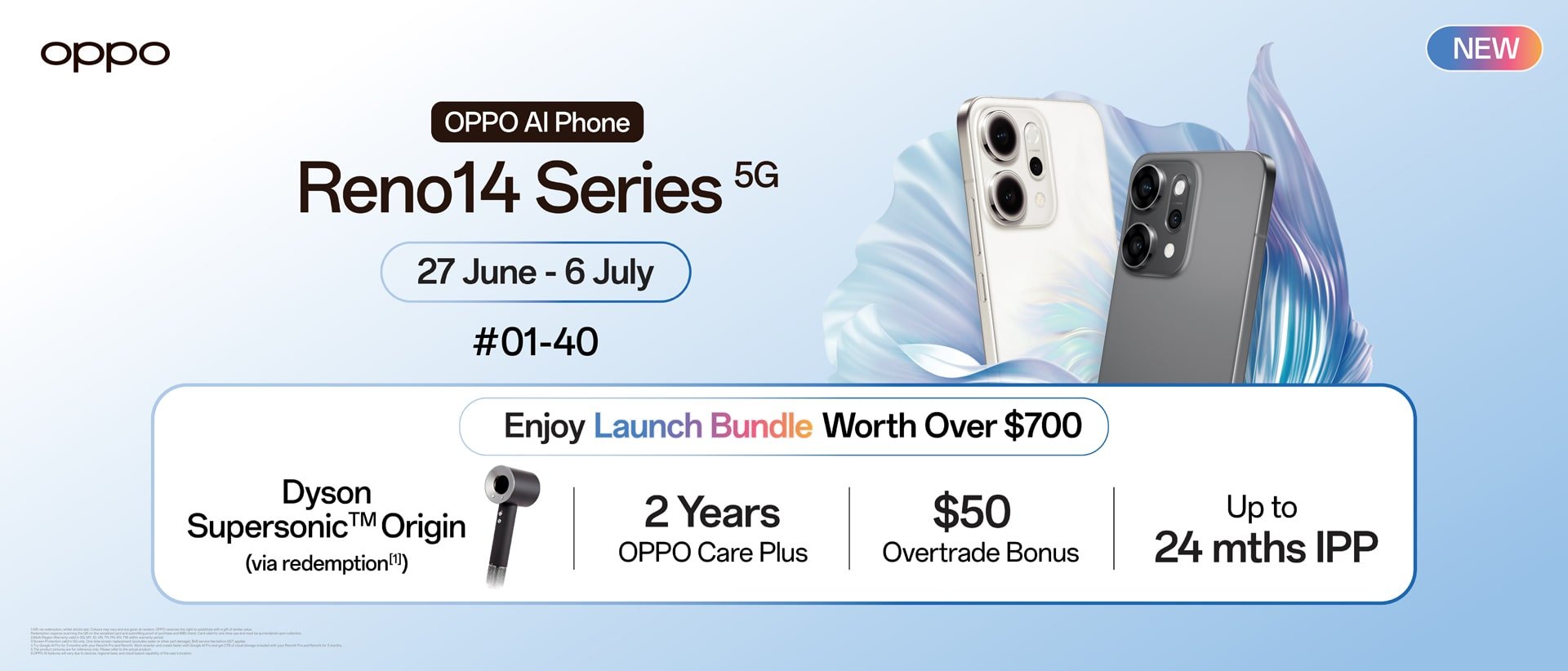 OPPO Reno14 Series Limited-Time Launch Bundle worth over $700