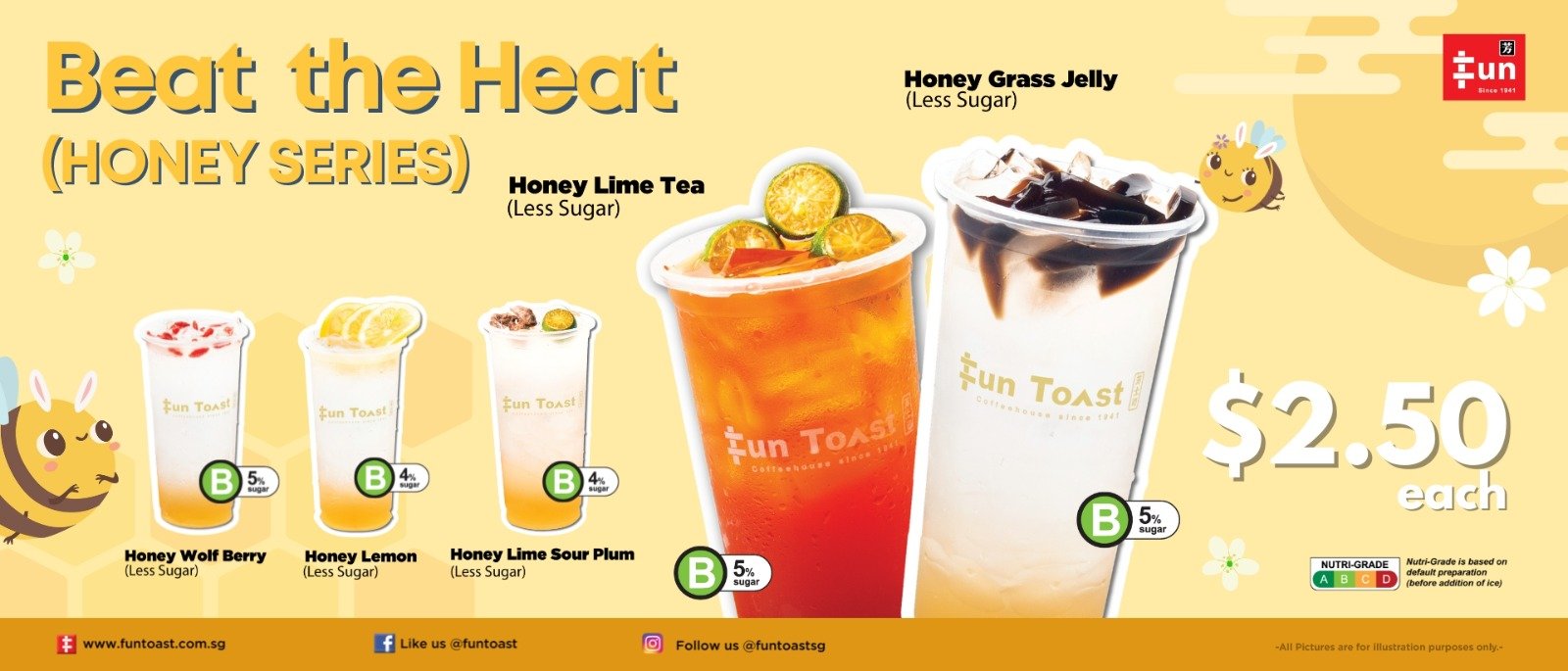 Beat the October heat with Fun Toast’s Honey Series!
