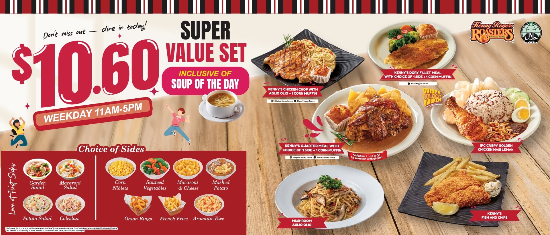 Kenny Rogers Roasters $10.60 Value Set