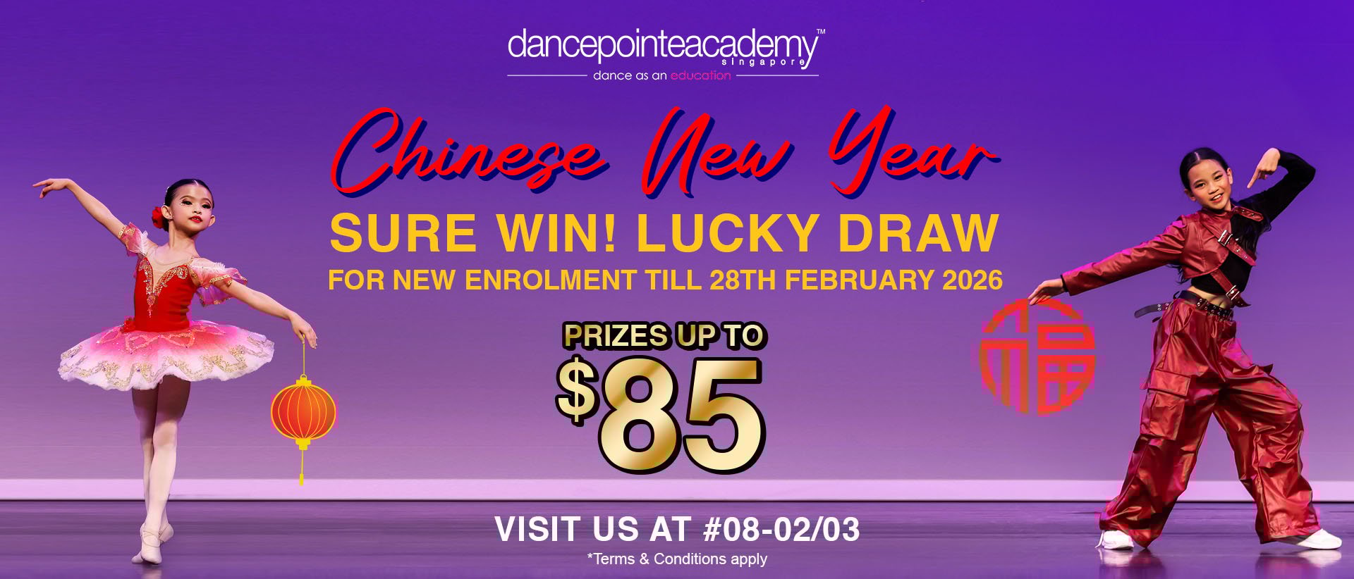 Dancepointe SURE WIN CNY Lucky Draw