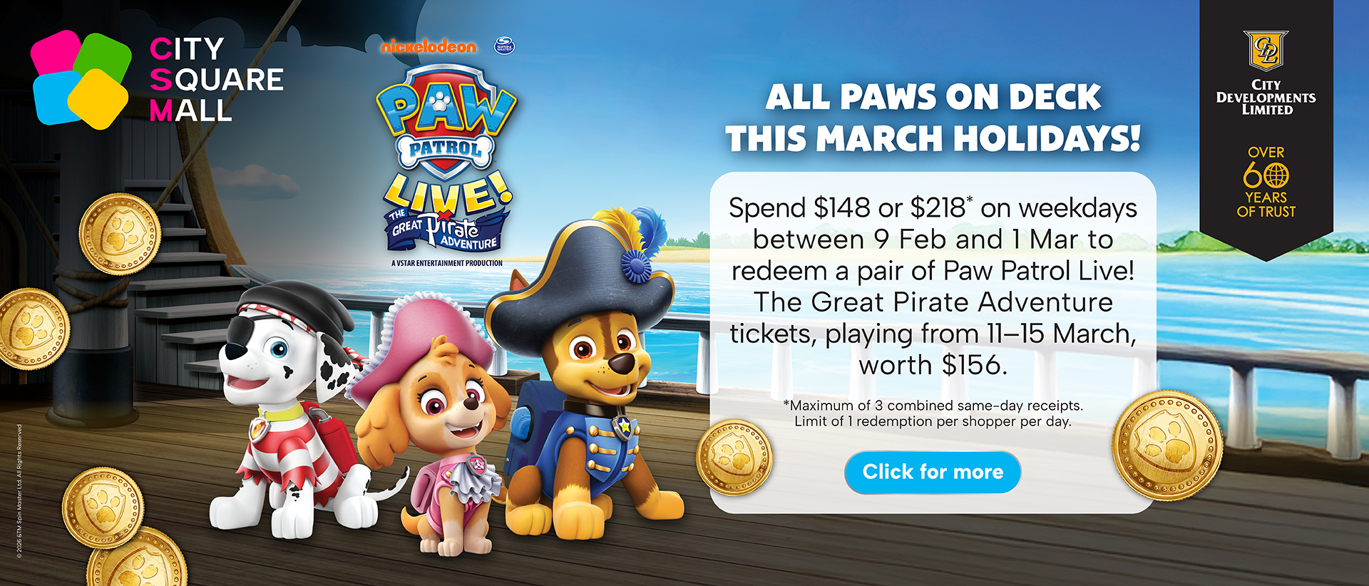 PAW Patrol Live! The Great Pirate Adventure