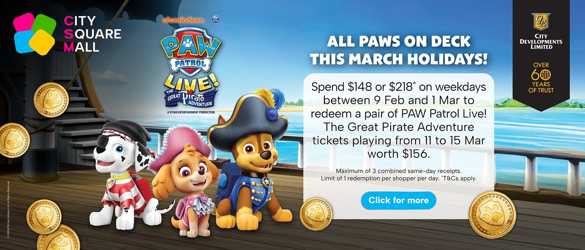 PAW Patrol Live! The Great Pirate Adventure