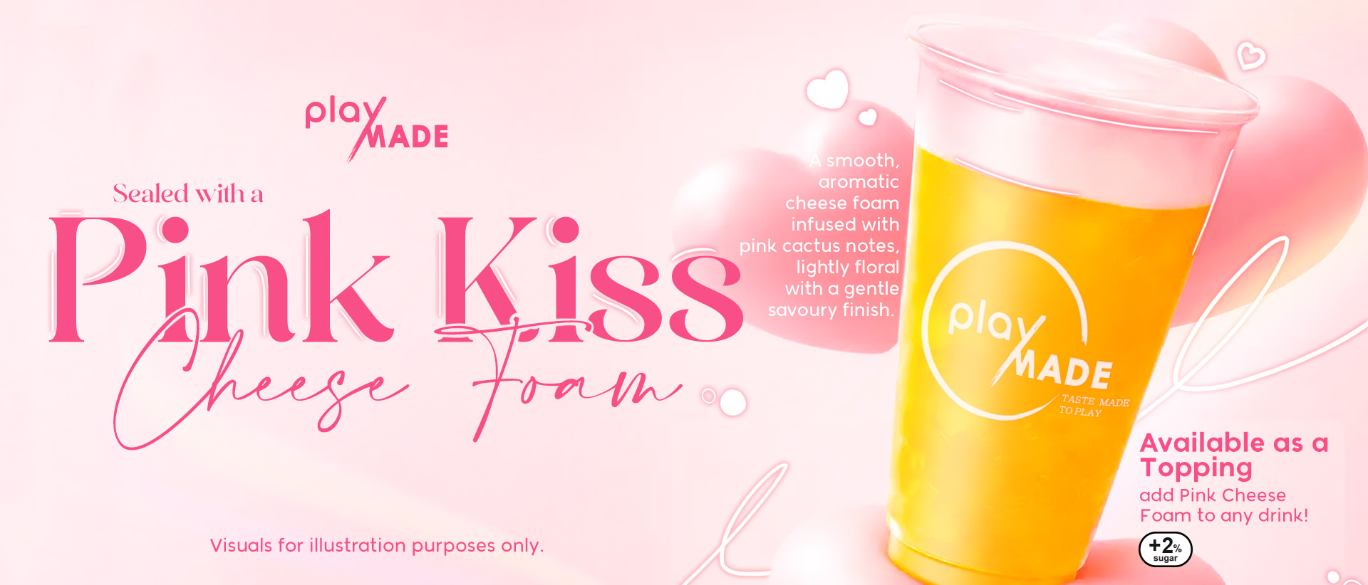 PlayMade x Pink Kiss Cheese Foam