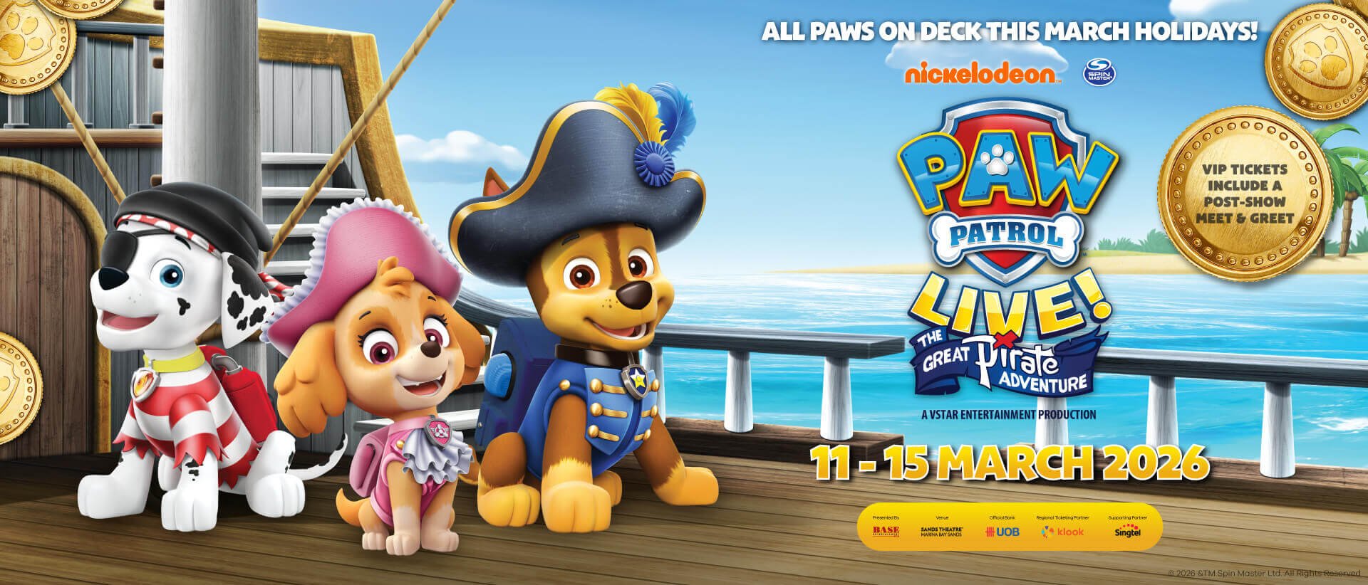 20% OFF PAW Patrol Live! The Great Pirate Adventure
