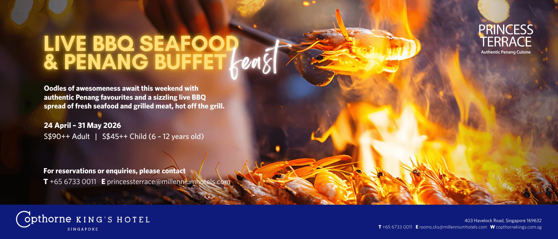 Live BBQ Seafood & Penang Buffet