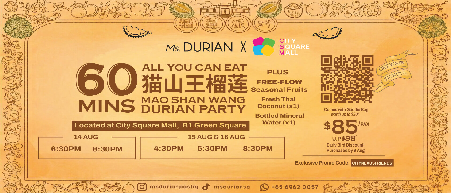 Mao Shan Wang Durian Party