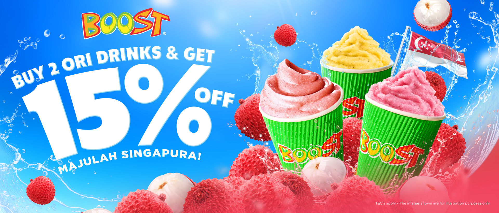 Buy 2 Ori Drinks & Get 15% Off