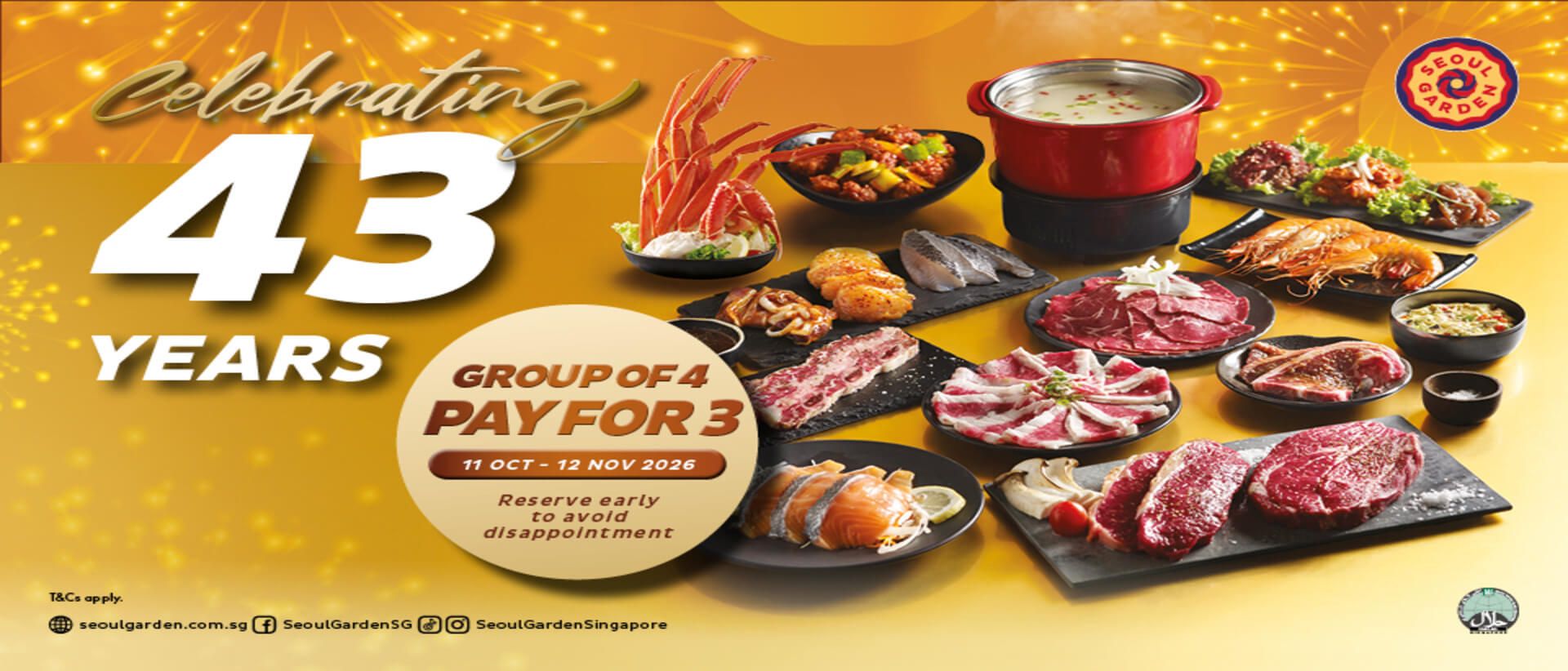 Seoul Garden 43rd Anniversary